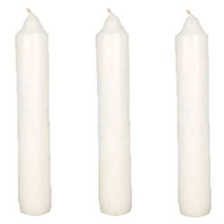 Antiklys Hvid 6 timer 17,50 cm