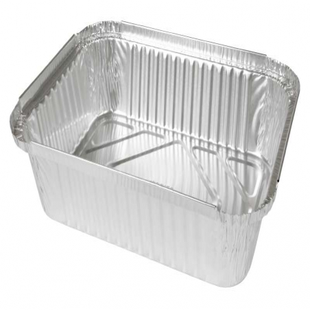 Aluminiumsbakke, med vinkelkant, aluminium, 1850 ml